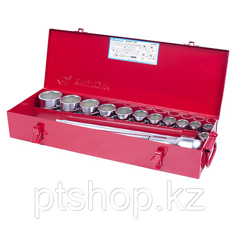 KING TONY Набор торцевых головок с принадлежностями 3/4", шестигранные, 21-50 мм, 16 предметов KING TONY, фото 1