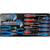 KING TONY Набор отверток, пассатижей и шестигранников Г-образных, ложемент, 29 предметов KING TONY 9-90129CR