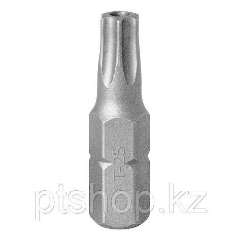 KING TONY Вставка (бита) торцевая 1/4", Torx, T25, L = 25, с отверстием KING TONY 102525U, фото 1