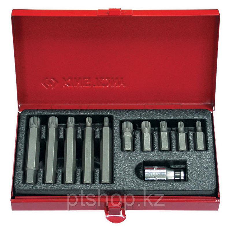 KING TONY Набор вставок (бит) 10 мм, Spline, М5-М12, 11 предметов KING TONY 1011MQ