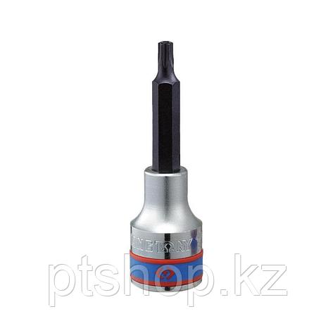KING TONY Насадка (бита) торцевая 1/2", Torx, T40, L = 80 мм, с отверстием KING TONY 403740, фото 1