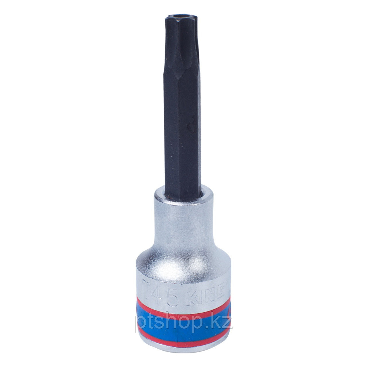 KING TONY Насадка (бита) торцевая 1/2", Torx, T45, L = 80 мм, с отверстием KING TONY 403745