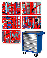 Набор инструментов "ЛИДЕР" в синей тележке, 270 предметов МАСТАК 52-06270B