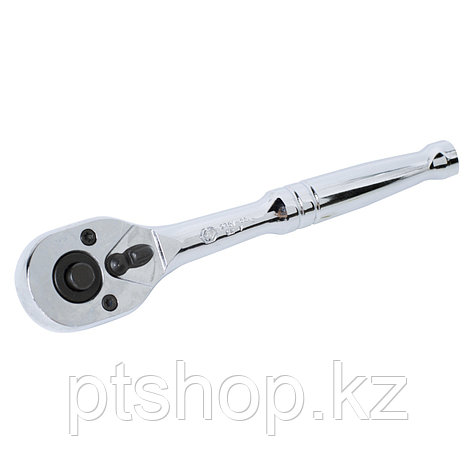 KING TONY Трещотка 1/4", 140 мм, 24 зубца, флажковая с кнопкой KING TONY 2761-55P, фото 1
