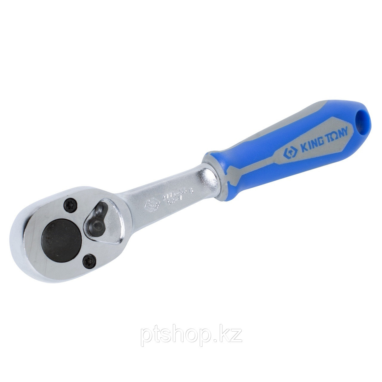 KING TONY Трещотка 1/4", 134 мм, 24 зубца, флажковая, фиксатор KING TONY 2779-55G