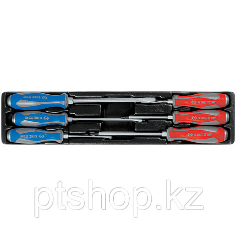 KING TONY Набор отверток силовых, ложемент, 6 предметов KING TONY 9-30206MR, фото 1
