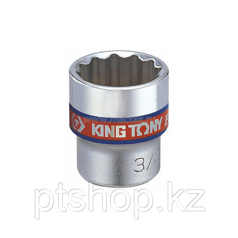 KING TONY Головка торцевая стандартная двенадцатигранная 3/8", 3/8", дюймовая KING TONY 333012S, фото 1