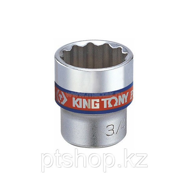 KING TONY Головка торцевая стандартная двенадцатигранная 3/8", 15/32", дюймовая KING TONY 333015S