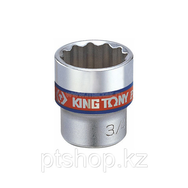 KING TONY Головка торцевая стандартная двенадцатигранная 3/8", 1/2", дюймовая KING TONY 333016S
