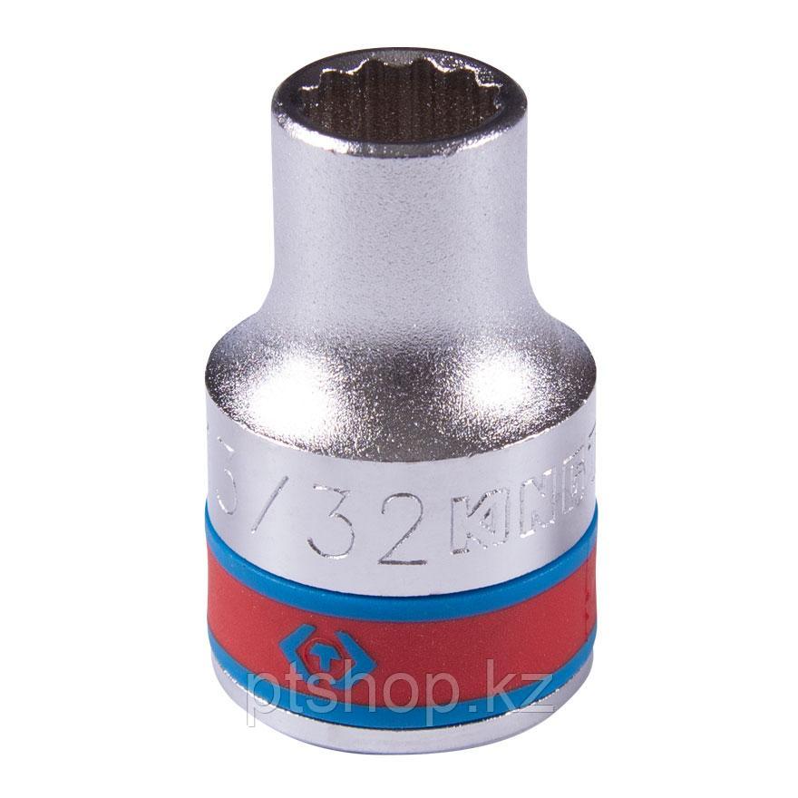 KING TONY Головка торцевая стандартная двенадцатигранная 1/2", 13/32", дюймовая KING TONY 433013S