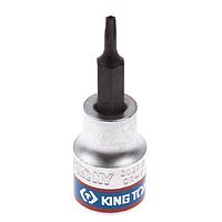 Насадка (бита) торцевая 3/8" Torx T10 L = 50 мм с отверстием KING TONY 302710