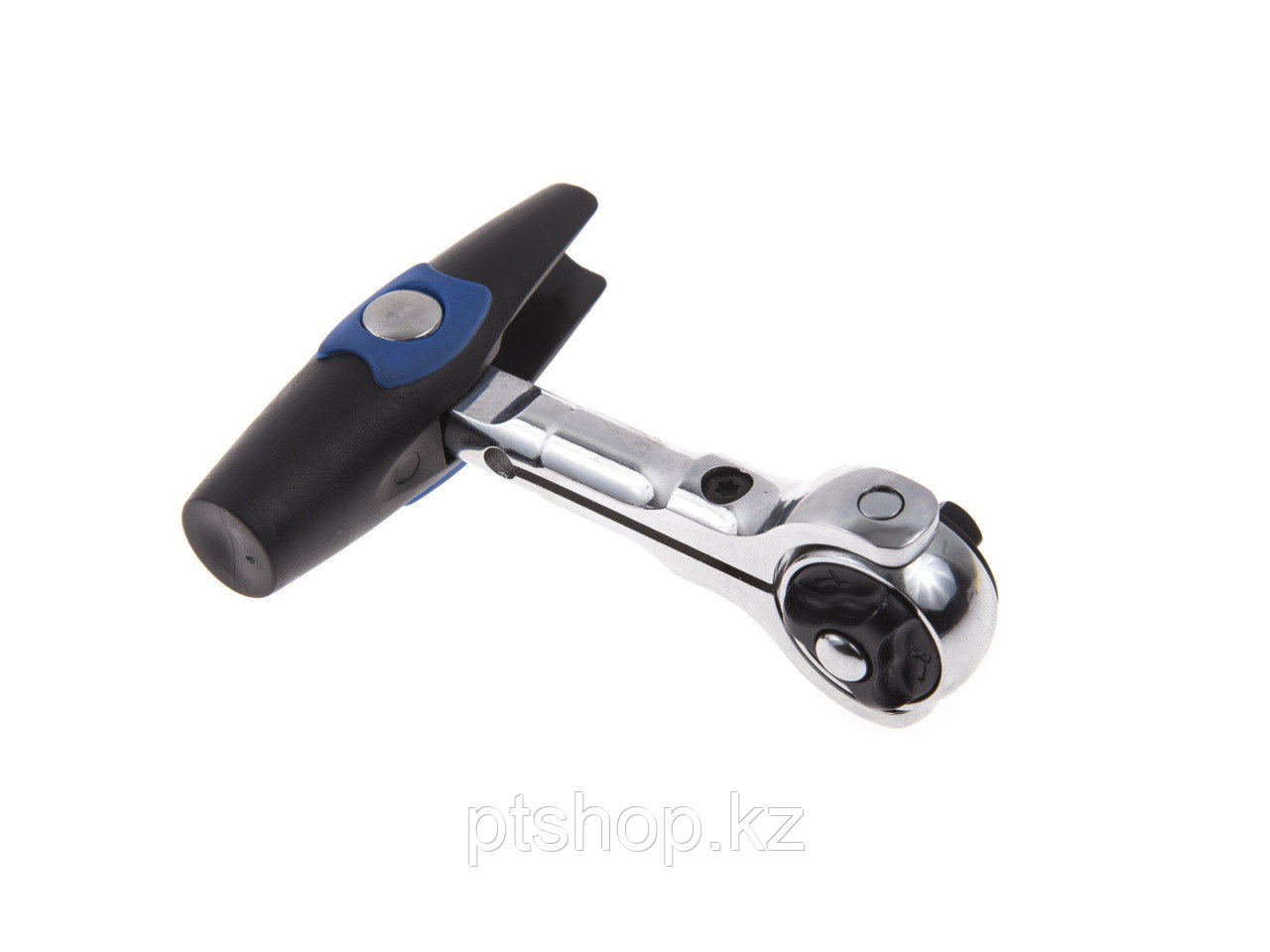 KING TONY Трещотка 1/4", 114 мм, 72 зубца, дисковый механизм, поворотная голова с кнопкой KING TONY 2752-45G