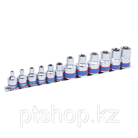 KING TONY Набор торцевых головок 3/8", 1/2", TORX Е-стандарт, E4-E20, 12 предметов KING TONY 7113PR, фото 1