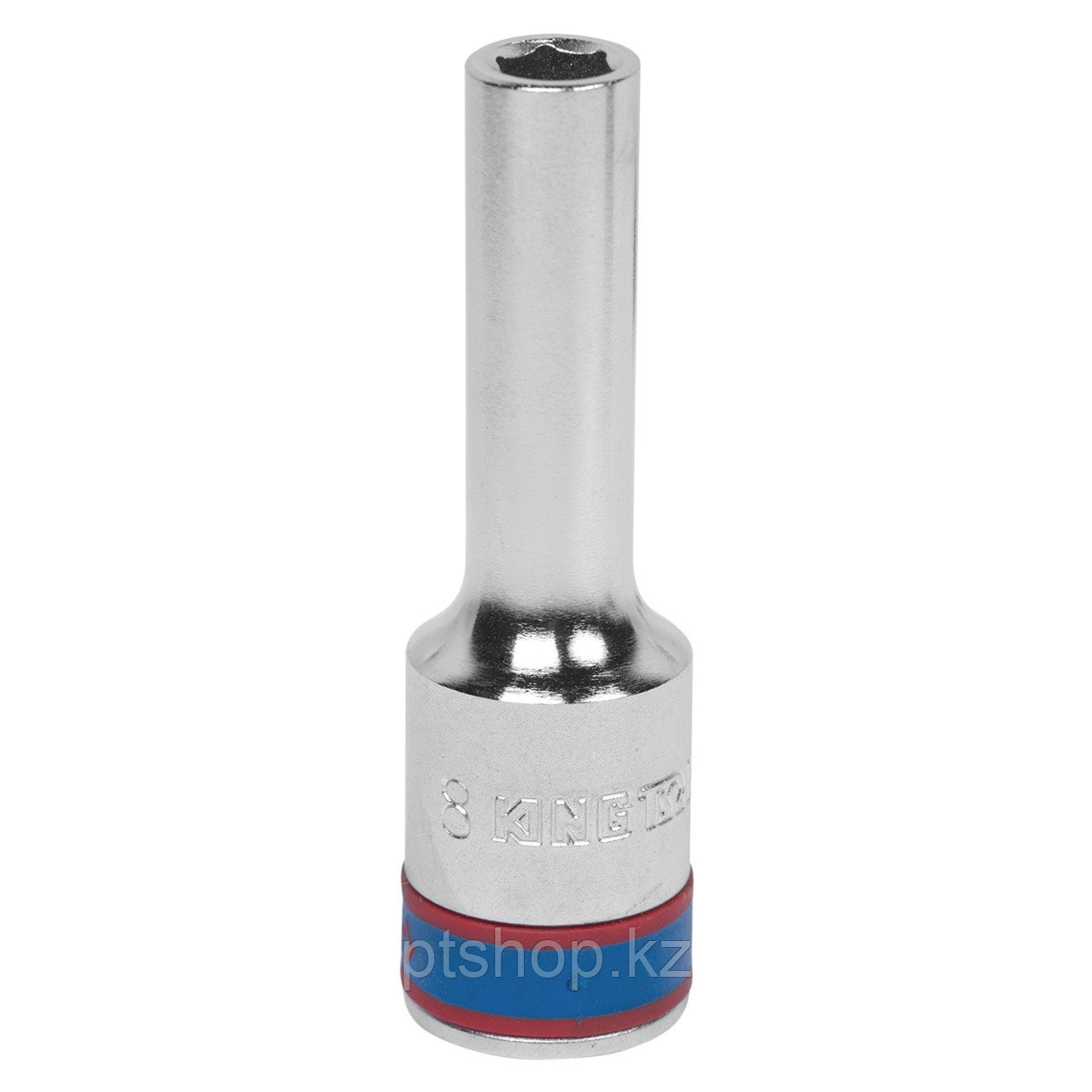 KING TONY Головка торцевая глубокая шестигранная 1/2", 8 мм KING TONY 423508M