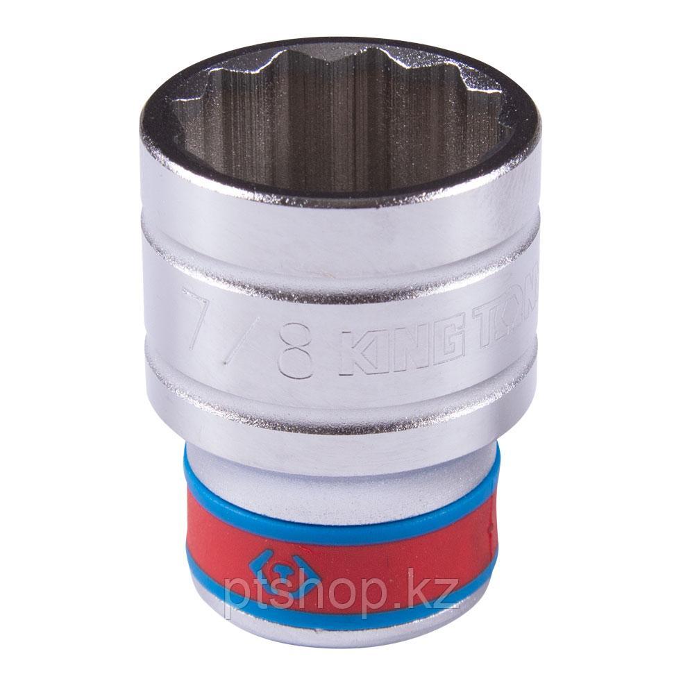 KING TONY Головка торцевая стандартная двенадцатигранная 1/2", 7/8", дюймовая KING TONY 433028S