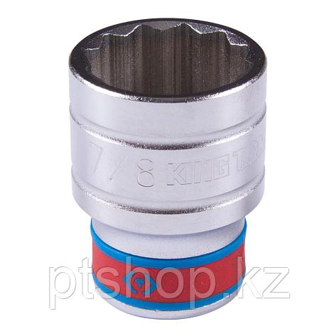 KING TONY Головка торцевая стандартная двенадцатигранная 1/2", 7/8", дюймовая KING TONY 433028S, фото 1
