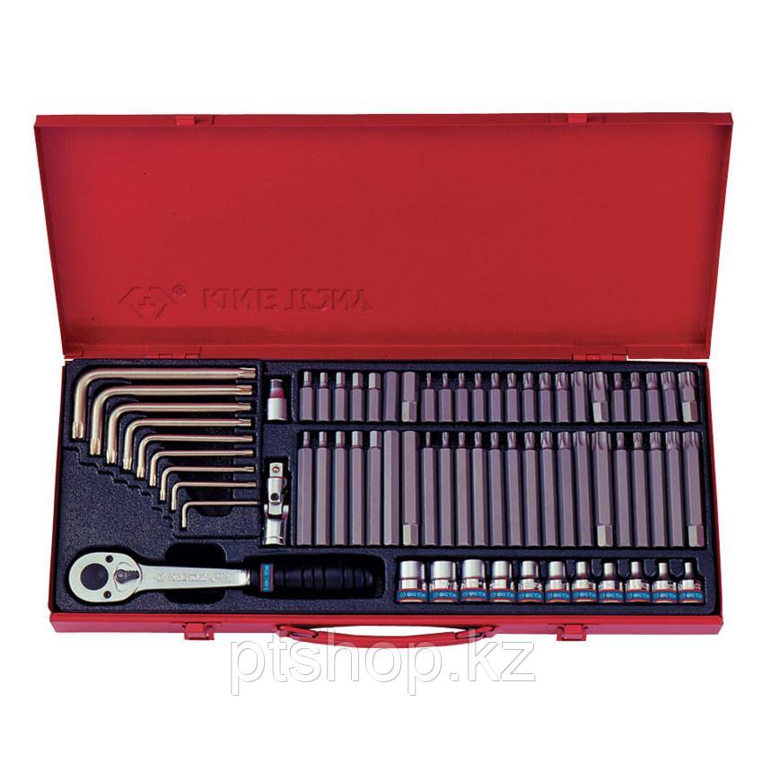 KING TONY Набор вставок (бит) 3/8", Torx, Spline, Hex, 69 предметов  KING TONY 5169PR
