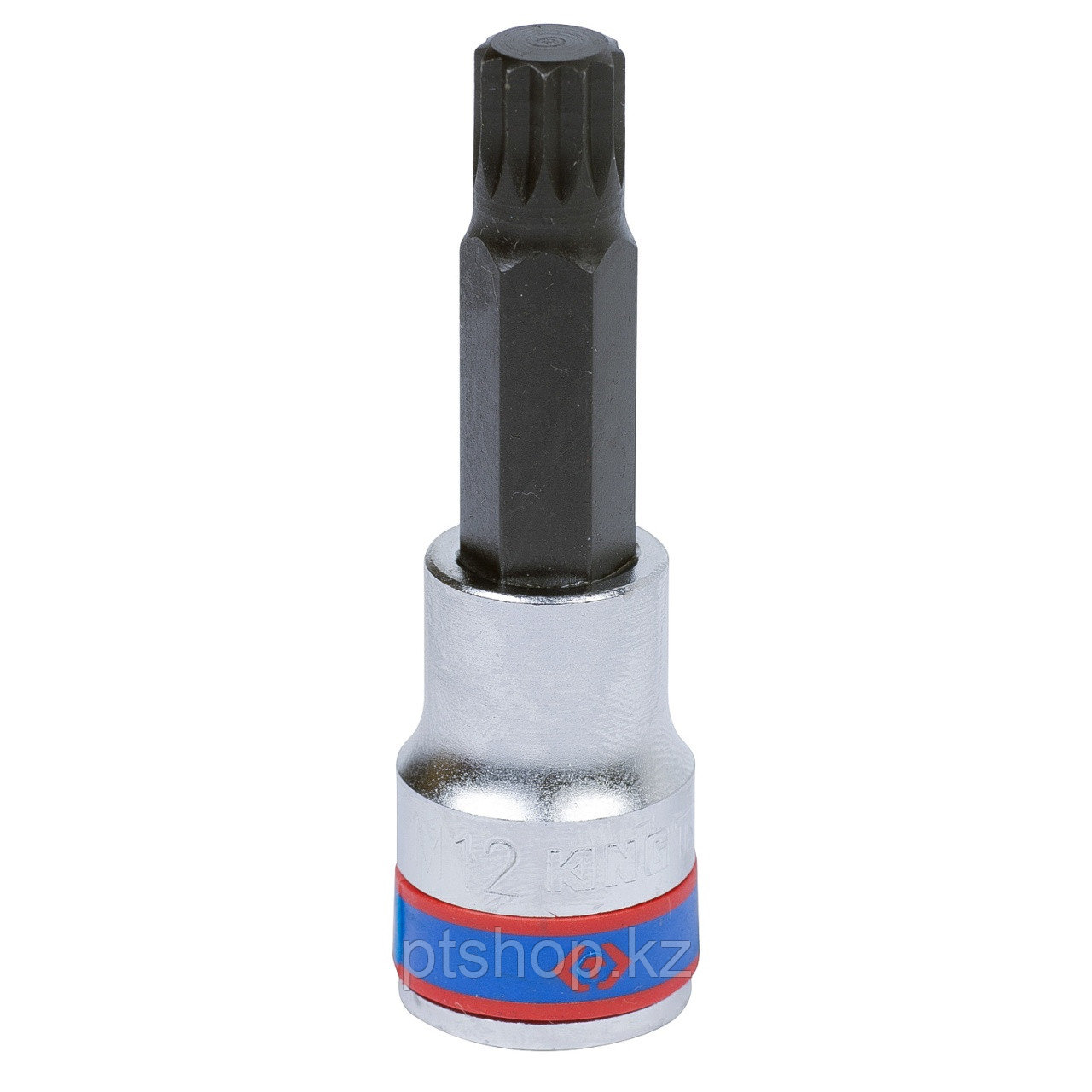 KING TONY Насадка (бита) торцевая 1/2", Spline, M12, L = 80 мм KING TONY 403612