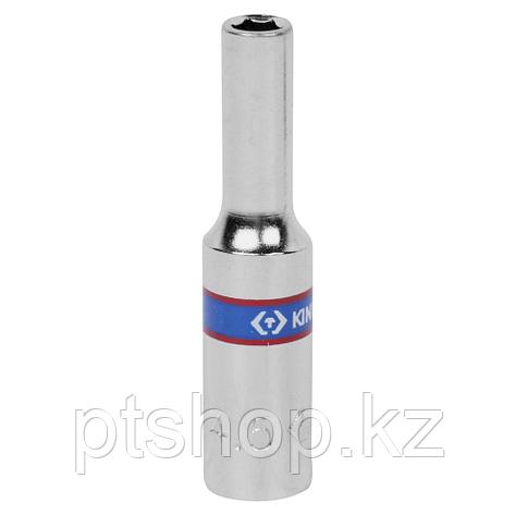 KING TONY Головка торцевая глубокая шестигранная 1/4", 4,5 мм KING TONY 223545M, фото 1