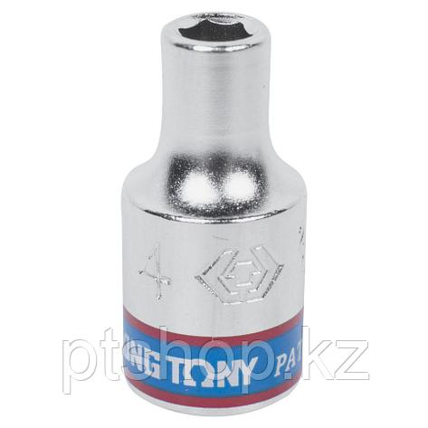KING TONY Головка торцевая стандартная шестигранная 1/4", 4 мм KING TONY 233504M, фото 1