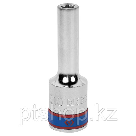 KING TONY Головка торцевая TORX Е-стандарт 1/2", E10, L = 77 мм KING TONY 427510M, фото 1