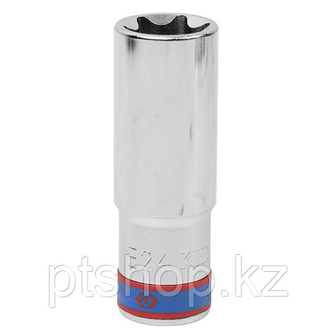 KING TONY Головка торцевая TORX Е-стандарт 1/2", E24, L = 77 мм KING TONY 427524M, фото 1