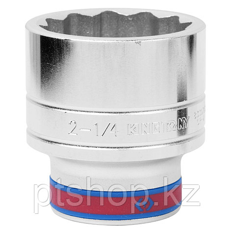 KING TONY Головка торцевая стандартная двенадцатигранная 1", 2-1/4", дюймовая KING TONY 833072S, фото 1