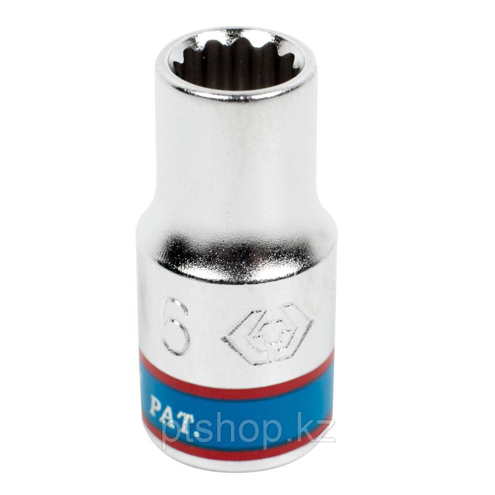 KING TONY Головка торцевая стандартная двенадцатигранная 1/4", 6 мм KING TONY 233006M