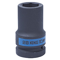 KING TONY Головка торцевая ударная глубокая шестигранная 1", 28 мм KING TONY 843528M