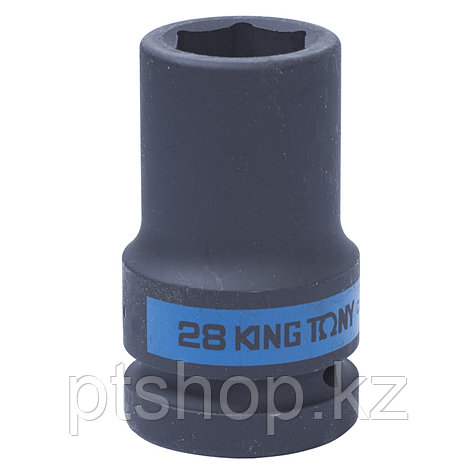 KING TONY Головка торцевая ударная глубокая шестигранная 1", 28 мм KING TONY 843528M, фото 1