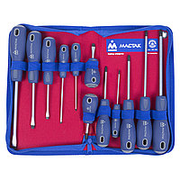 МАСТАК Набор отверток в футляре на молнии, 12 предметов МАСТАК 04-12Z