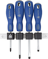 МАСТАК Набор отверток с держателем, 4 предмета МАСТАК 04-4RB