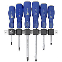 МАСТАК Набор силовых отверток с держателем, 6 предметов МАСТАК 04-6GRB