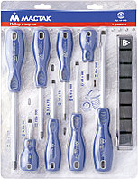 МАСТАК Набор отверток с держателем, 8 предметов МАСТАК 04-8RB