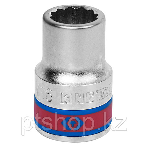 KING TONY Головка торцевая стандартная двенадцатигранная 3/4", 11/16", дюймовая KING TONY 633022S, фото 1