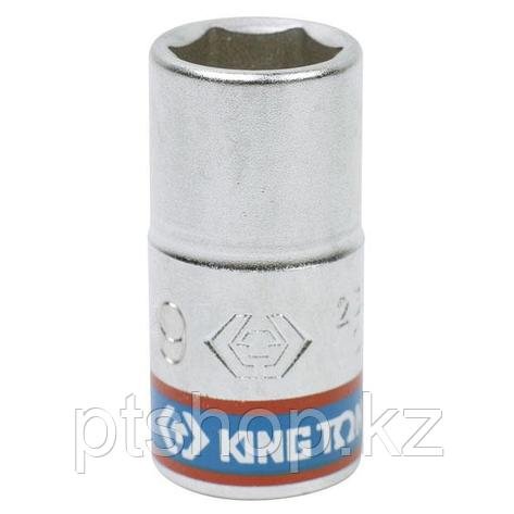 KING TONY Головка торцевая стандартная шестигранная 1/4", 9 мм KING TONY 233509M, фото 1