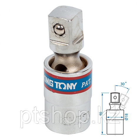 KING TONY Кардан 3/8", шаровый KING TONY 3794, фото 1