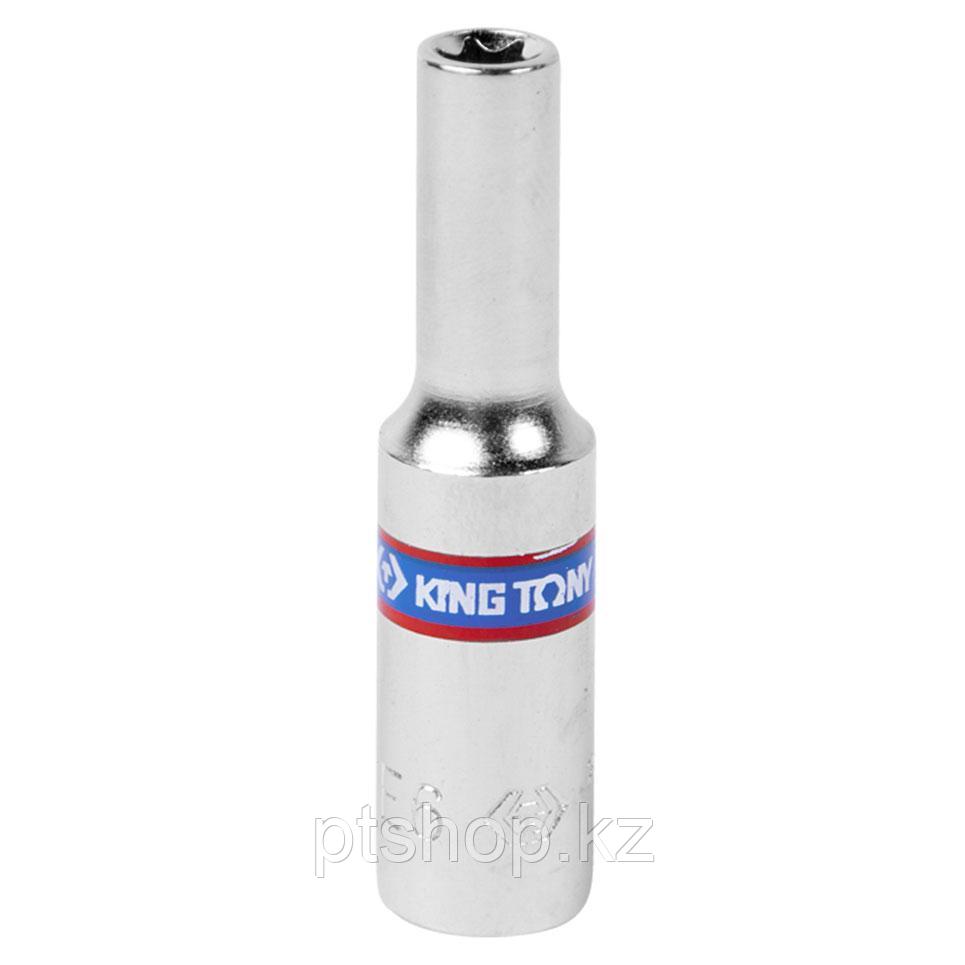 KING TONY Головка торцевая TORX Е-стандарт 1/4", E6, L = 50 мм KING TONY 227506M