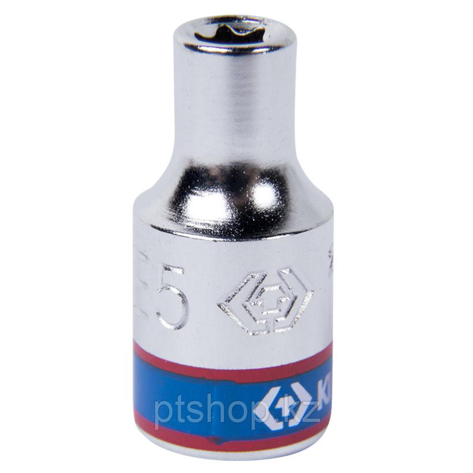 KING TONY Головка торцевая TORX Е-стандарт 1/4", E5, L = 24 мм KING TONY 237505M