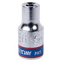 Головка торцевая TORX Е-стандарт 1/4" E6 L = 24 мм KING TONY 237506M