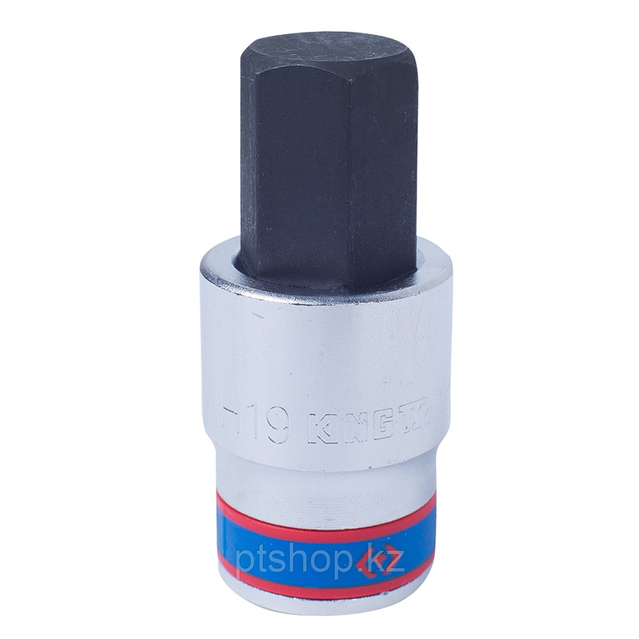 KING TONY Насадка (бита) торцевая 1/2", Hex, 19 мм, L = 66 мм KING TONY 402519