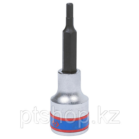 KING TONY Насадка (бита) торцевая 1/2", Hex, 4 мм, L = 80 мм KING TONY 403504, фото 1