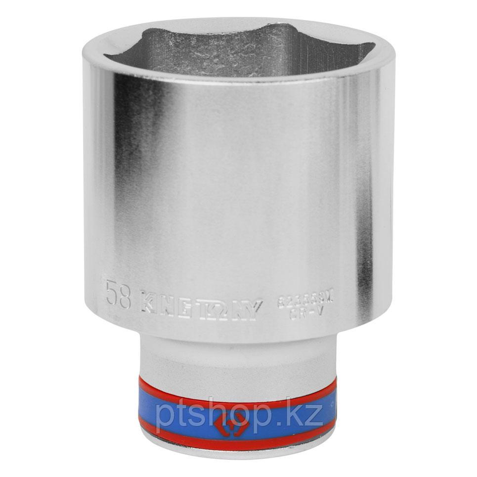 KING TONY Головка торцевая глубокая шестигранная 3/4", 58 мм KING TONY 623558M