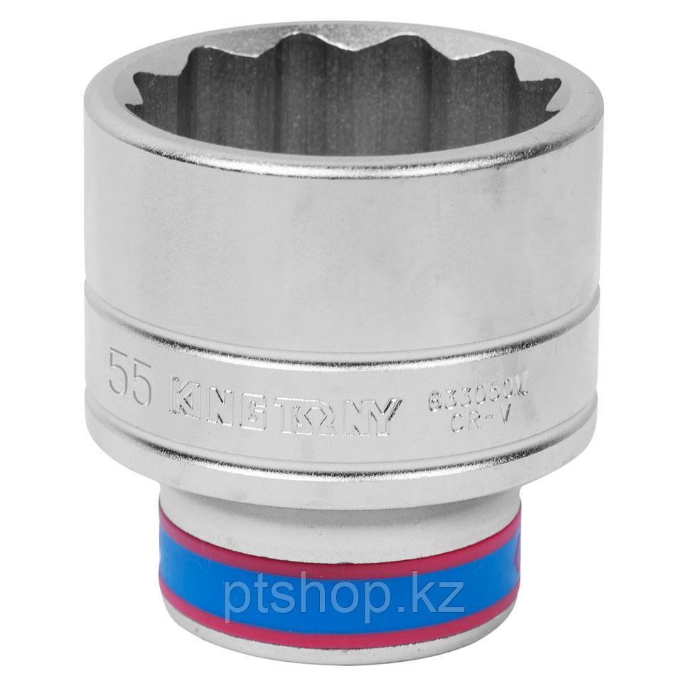 KING TONY Головка торцевая стандартная двенадцатигранная 3/4", 55 мм KING TONY 633055M
