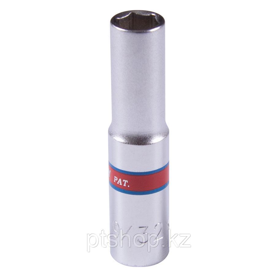 KING TONY Головка торцевая глубокая шестигранная 1/4", 9/32", дюймовая KING TONY 223509S