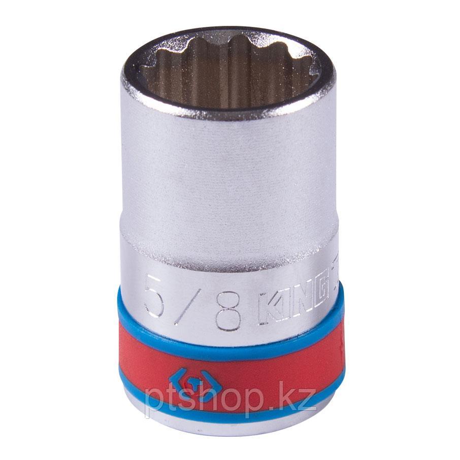 KING TONY Головка торцевая стандартная двенадцатигранная 1/2", 5/8", дюймовая KING TONY 433020S