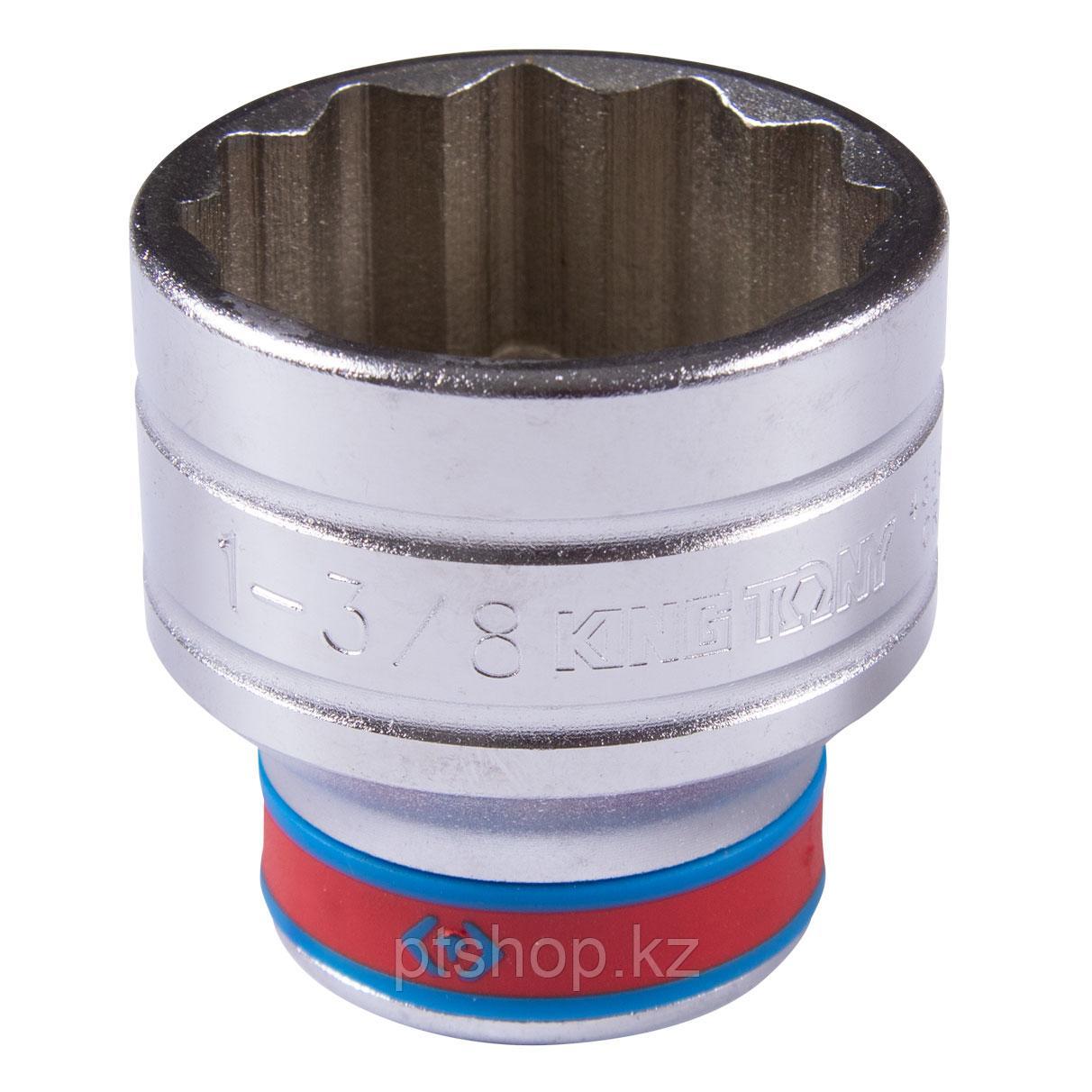 KING TONY Головка торцевая стандартная двенадцатигранная 1/2", 1-3/8", дюймовая KING TONY 433044S