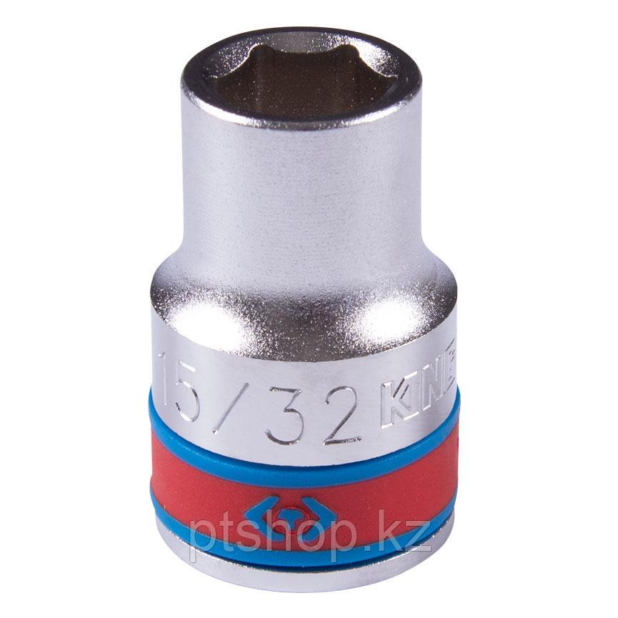 KING TONY Головка торцевая стандартная шестигранная 1/2", 15/32", дюймовая KING TONY 433515S