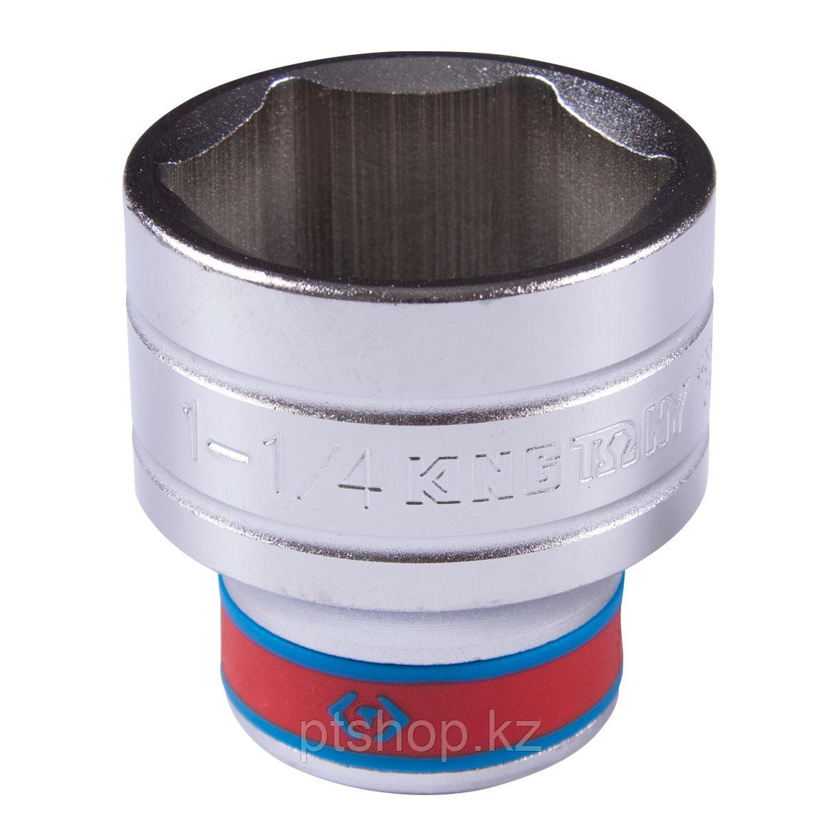 KING TONY Головка торцевая стандартная шестигранная 1/2", 1-1/4", дюймовая KING TONY 433540S
