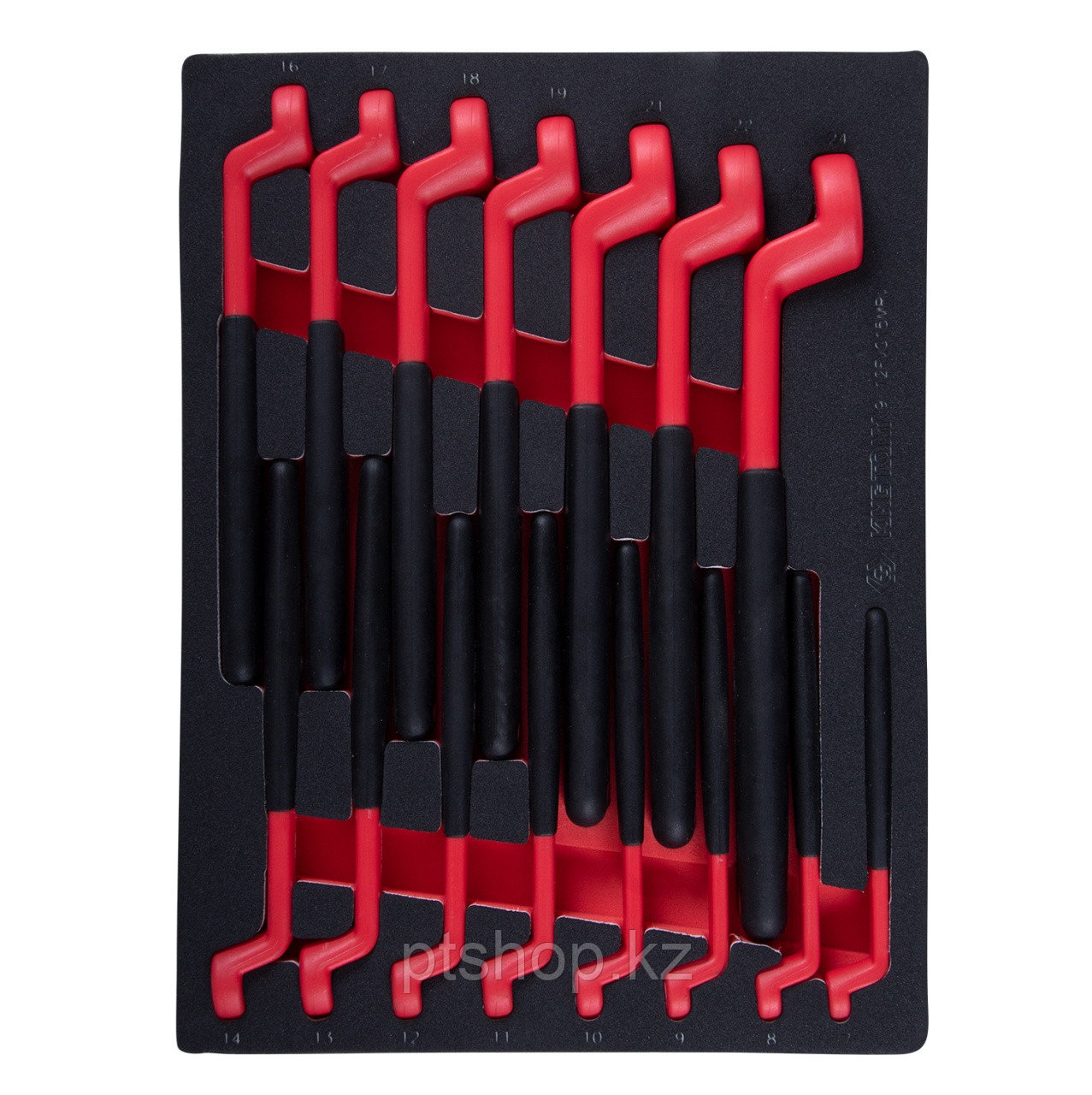 KING TONY Набор накидных диэлектрических ключей, 7-24 мм, ложемент, 15 предметов KING TONY 9-12FVG15MRV